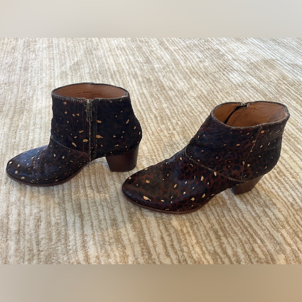 Madewell Becca Bootie Multi Hair Calf size 9
